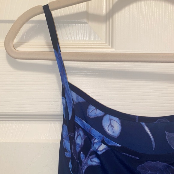 Vintage No Boundaries Blue Floral Rose Maxi Dress - Picture 6 of 10